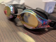 Lustrzane okulary pływackie Swans SW-30MBPAF PINK x F.ORANGE mirror