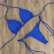 Bikini dwuczęściowe niebieskie- wiązane