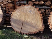 Plaster Drewna DĄB 70/58/8 cm Blat Stolik Żywica DIY Wysuszony