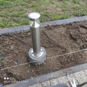 Fundament lampy ogrodowej stopa lampy