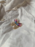 Broszka damska motyl motylek butterfly do marynarki żakietu sweterka swetra