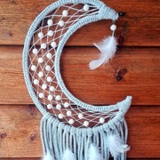 Łapacz snów Księżyc - kolor szary