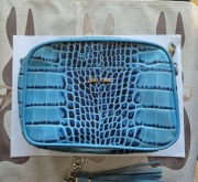 Torebka listonoszka Gino Rossi Croco Blue