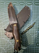 Nóż survivalowy,  taktyczny ręcznie wykonany