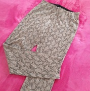 **spodnie panterka casual Animal print jegginsy slim  M