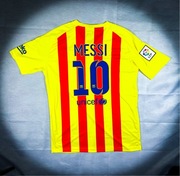 (M) Lionel Messi #10 Barcelona 2015/16 Wyjazdowa Koszulka Piłkarska Jersey