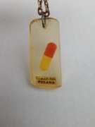 Brelok 3D POLFA breloczek CIECH POLAND PRL BDB