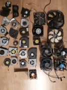 Złom wentylatory , chłodzenie INTEL, AMD, ZALMAN i inne 31szt.
