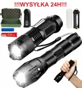 2x LATARKA TAKTYCZNA TURYSTYCZNA LED + WALIZKA