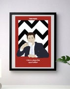 Twin Peaks plakat A2 Agent Cooper kawa poster wydruk