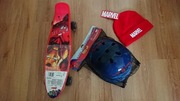 Okazja Deskorolka,+Kask MARVEL +czapka Marvel. Nowe.