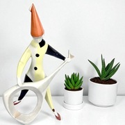 New Look Klaun z gitarą Jeno Hanzely Aquincum Węgry lata 60te