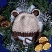 Zimowa czapka MIŚ M z alpaki UNISEX 