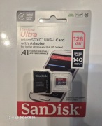 Karta SanDisk Ultra microSDXC UHS-I 128GB 140MB/s A1 Class 10 + Adapter