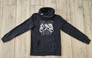 Czarna bluza komin H&M logo konsola 146/152 cm 10/12 lat bawełna