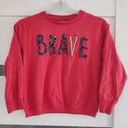 Cool club fajna czerwona bluza sweter dla dziewczynki 140