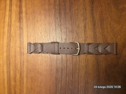 Pasek do zegraka, TIMEX Indiglo, 19mm, brazowy, skora, plecionka, nowy.