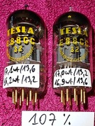 2 x 6922 E88CC Tesla  Gold Gain 107% dla NOS