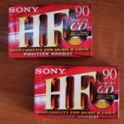 Kasety Sony HF good for CD 90 