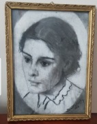 Obraz portret pastel Skuteczky  Skutezky Monachium