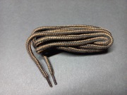 Sznurowadła 110 cm bawełniane brązowe czarne