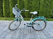 Rower junior „24” biały turkus