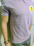 Fioletowy T-shirt Okazyjny M/L