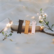 Zestaw 9 zakładek do książek – misie (3 czarne, 3 białe, 3 brązowe)