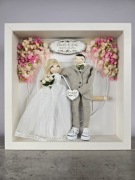 Pamiątka Ślubna – ramka gablota z szybą