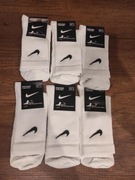 6 pak skarpet nike białe rozmiar 41-44