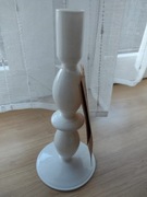 Nowy świecznik biały glamour elegancki świąteczny na święta uroczystości