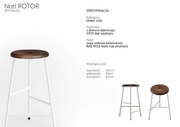 Hoker /Stołek barowy / Hoker niski/ Rotor - Rezerwacja
