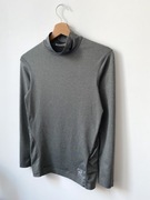 Nike pro combat 36 koszulka sportowa funkcyjna półgolf szara jogging bluza