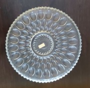 Półmisek, talerz szklany, ozdobny