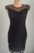 czarna sukienka koronkowa 36/38