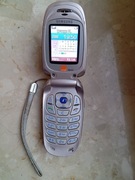 Telefon komórkowy Samsung SGH-X640 różowy + bateria i ladowarka
