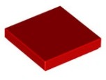 LEGO FLAT TILE 2X2 RED 306821/3068