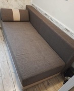 Tapczan dwuosobowy 130x190 Łóżko rozkładane skrzynia pojemnik