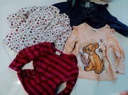 Bluzki na długi rękaw dla dziewczynki 74