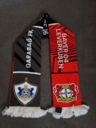 (UNIKAT)szalik meczowy Bayer Leverkusen-Karabach.Niemcy-Azerbejdżan.Futbol 