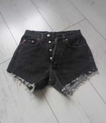 Czarne jeansowe szorty Henry Choice