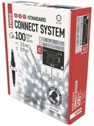 Sople łączone Standard sople 100LED 2,5m zimna biel miga IP44 Symb D1CC02 