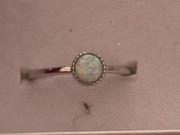 Pierścionek srebro 925 z opalem r.22