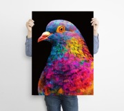 Gołąb - grafika na plakacie na A3