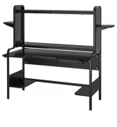 Biurko gamingowe FREDDE kolor czarny