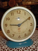 Stary budzik nakręcany SMI Francja łata 60 te