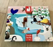 Puzzle sensoryczne 20 elementów Lodowa kraina