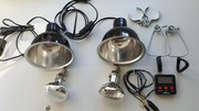 Lampa do terrarium x2 + żarówka UVB