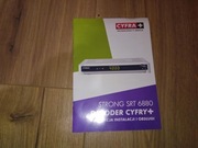 Dekoder Strong SRT 6880 Cyfra + instrukcja instalacji i obsługi ulotka