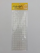 PÓŁPEREŁKI SAMOPRZYLEPNE 10mm PEREŁKI AKRYLOWE -BLISTER 176 szt DŻETY BIAŁY